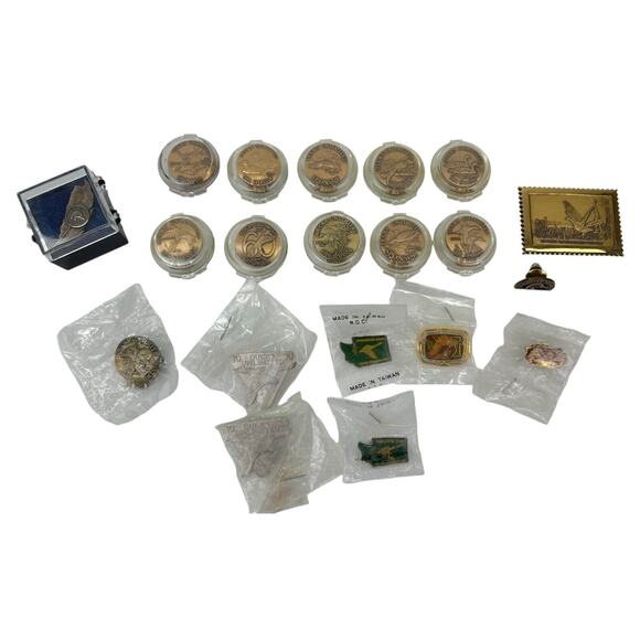 Ducks Unlimited Sponsor pins collection~19 pins 1 Stamp - Picture 1 of 9
